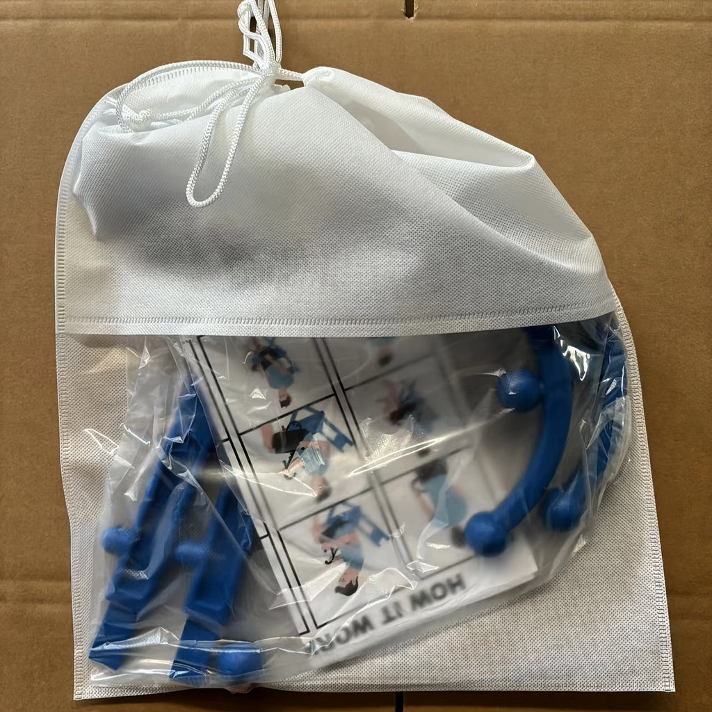 NNETM Lead-Free S-Shaped Hook Self-Massage Stick(Blue)